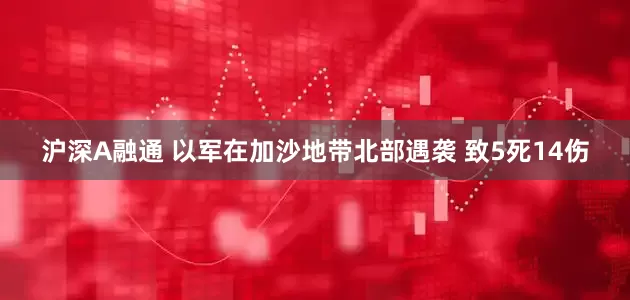 沪深A融通 以军在加沙地带北部遇袭 致5死14伤